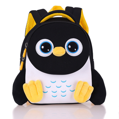 Penguin Waterproof Kids Backpack 3D طفل رضيع الأطفال حقيبة مدرسية روضة الأطفال