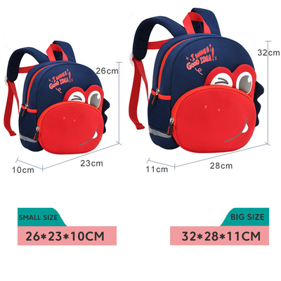 ODM Dinosaur Kids Backpack 3D Cartoon Toddgarten Mochila للأولاد والبنات 2-5 سنوات