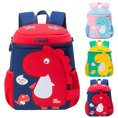 Toddler 3D Dinosaur Kindergarten Mochila حقيبة ظهر برسومات كرتونية لطيفة للأولاد والبنات