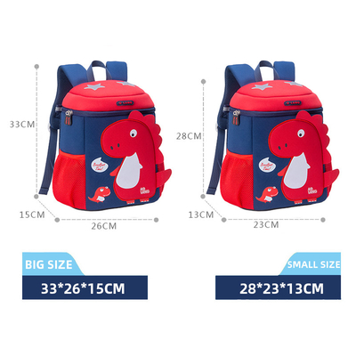 Toddler 3D Dinosaur Kindergarten Mochila حقيبة ظهر برسومات كرتونية لطيفة للأولاد والبنات