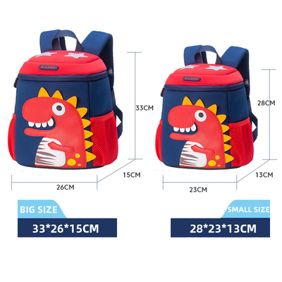 روضة أطفال مقاوم للماء حقيبة ظهر Mochila Dinosaur 3D لطيف الكرتون طفل حقيبة كتب