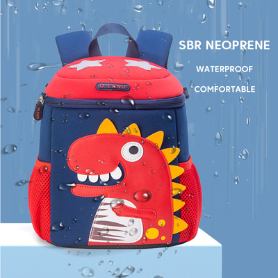 روضة أطفال مقاوم للماء حقيبة ظهر Mochila Dinosaur 3D لطيف الكرتون طفل حقيبة كتب