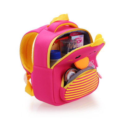 3D CuteWaterproof Children School Backpack Bird الحقائب المدرسية للأطفال الأولاد