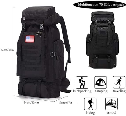 70l التخييم المشي لمسافات طويلة على ظهره حقيبة الظهر مول للماء السفر Daypack
