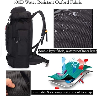 70l التخييم المشي لمسافات طويلة على ظهره حقيبة الظهر مول للماء السفر Daypack
