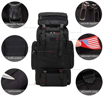 70l التخييم المشي لمسافات طويلة على ظهره حقيبة الظهر مول للماء السفر Daypack